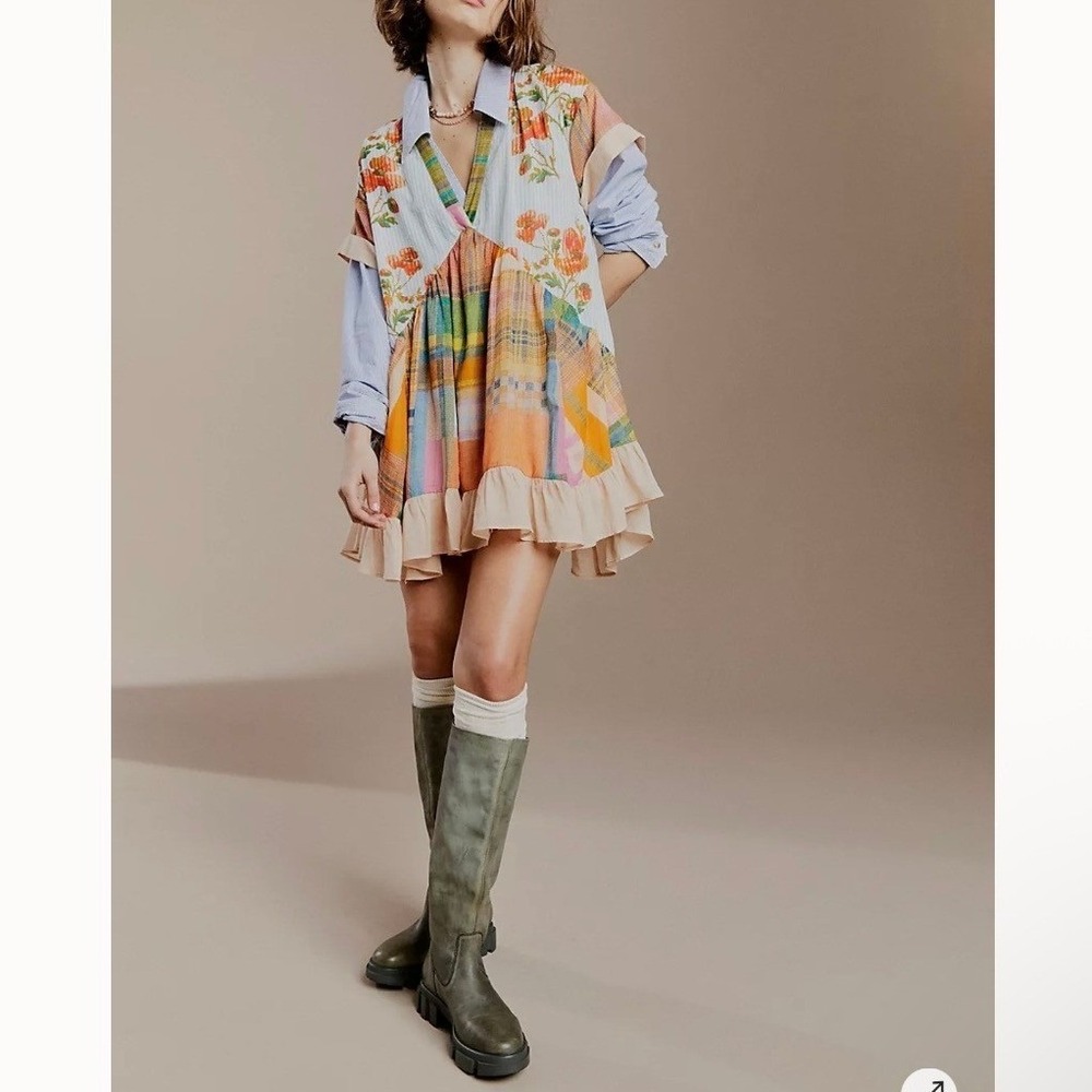 Free People Brooks‎ High Tall Boots Leather Chunky Platform Lug Sole 38.5 / 8